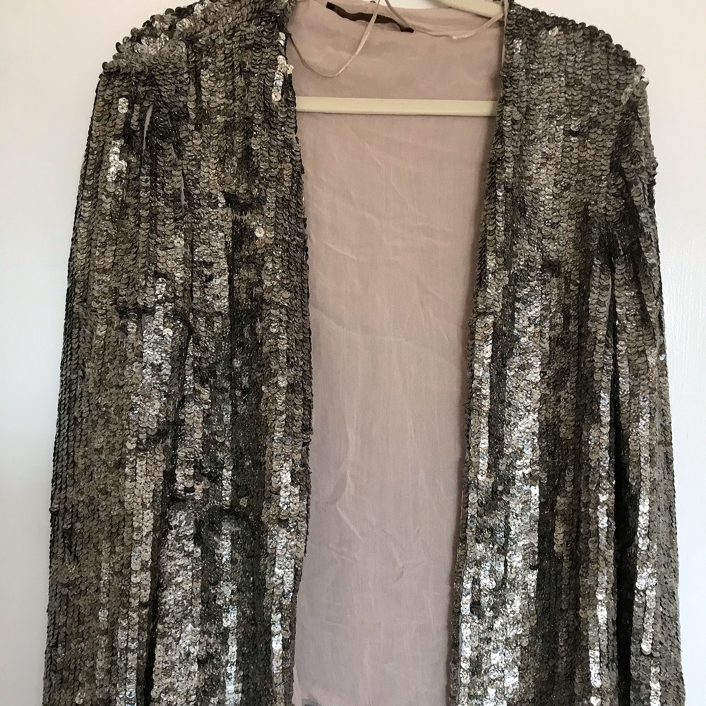 Zara sequin embellished knit Cardigan - Picture 2 of 5